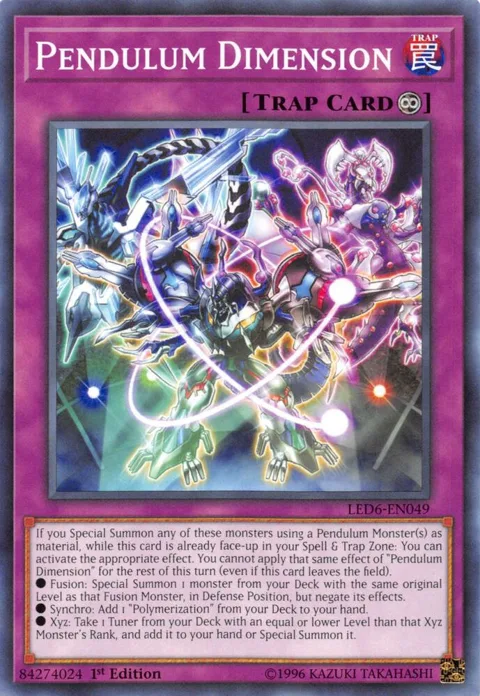 Pendulum Dimension LED6-EN049 Yu-Gi-Oh card from Legendary Duelists: Magical Hero