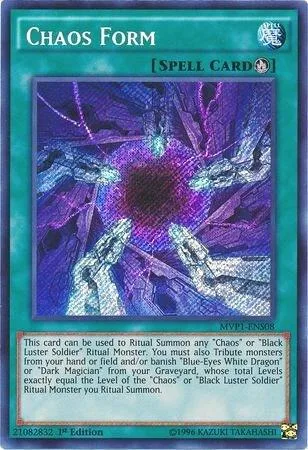 Chaos Form MVP1-ENS08 Yu-Gi-Oh card from The Dark Side of Dimensions Movie Pack: Secret Edition