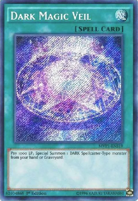 Dark Magic Veil MVP1-ENS19 Yu-Gi-Oh card from The Dark Side of Dimensions Movie Pack: Secret Edition