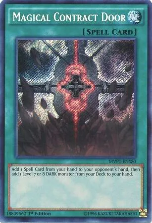 Magical Contract Door MVP1-ENS20 Yu-Gi-Oh card from The Dark Side of Dimensions Movie Pack: Secret Edition