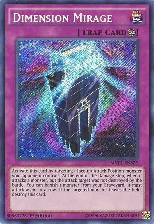 Dimension Mirage MVP1-ENS25 Yu-Gi-Oh card from The Dark Side of Dimensions Movie Pack: Secret Edition