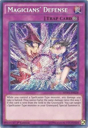 Magicians' Defense MVP1-ENS28 Yu-Gi-Oh card from The Dark Side of Dimensions Movie Pack: Secret Edition