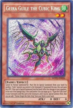 Geira Guile the Cubic King MVP1-ENS36 Yu-Gi-Oh card from The Dark Side of Dimensions Movie Pack: Secret Edition
