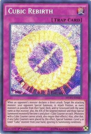 Cubic Rebirth MVP1-ENS43 Yu-Gi-Oh card from The Dark Side of Dimensions Movie Pack: Secret Edition