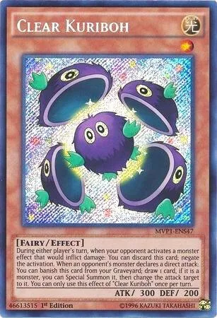 Clear Kuriboh MVP1-ENS47 Yu-Gi-Oh card from The Dark Side of Dimensions Movie Pack: Secret Edition