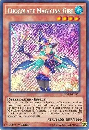Chocolate Magician Girl MVP1-ENS52 Yu-Gi-Oh card from The Dark Side of Dimensions Movie Pack: Secret Edition