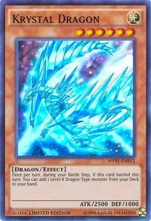 Krystal Dragon MVP1-ENSV2 Yu-Gi-Oh card from The Dark Side of Dimensions Movie Pack: Secret Edition