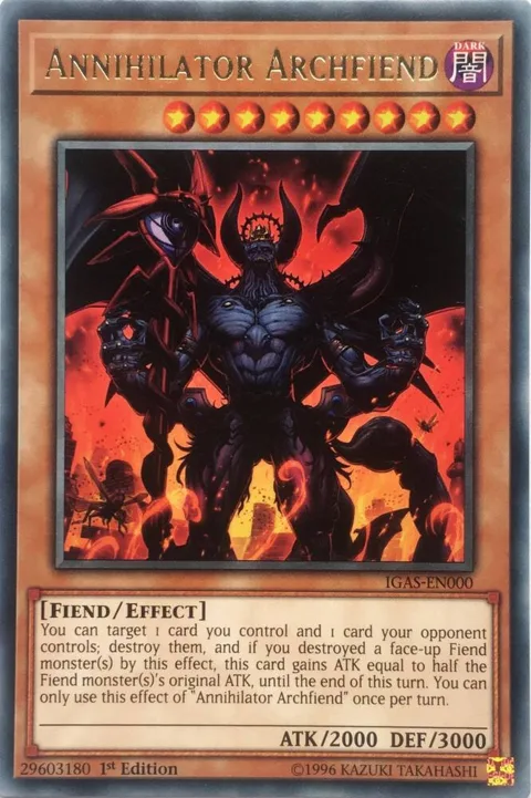 Annihilator Archfiend IGAS-EN000 Unlimited Yu-Gi-Oh card from Ignition Assault