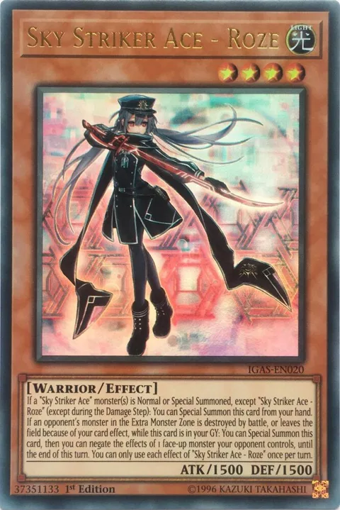 Sky Striker Ace - Roze IGAS-EN020 1st Edition Yu-Gi-Oh card from Ignition Assault