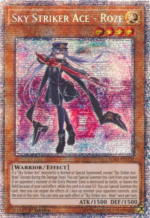 Sky Striker Ace - Roze Starlight Rare IGAS-EN020 Yu-Gi-Oh card from Ignition Assault