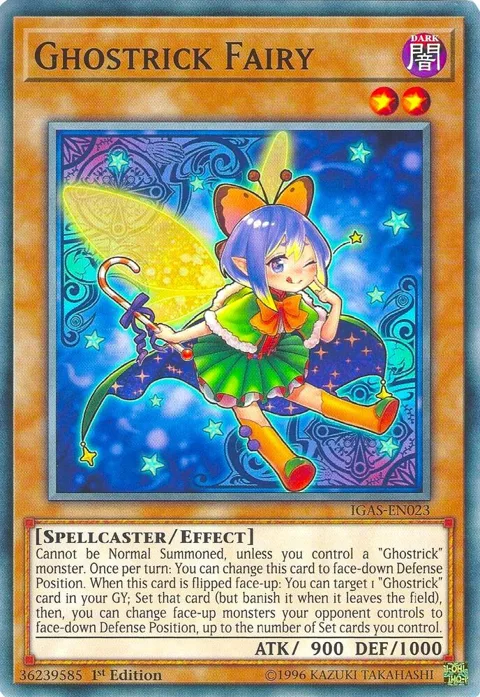 Ghostrick Fairy IGAS-EN023 Unlimited Yu-Gi-Oh card from Ignition Assault