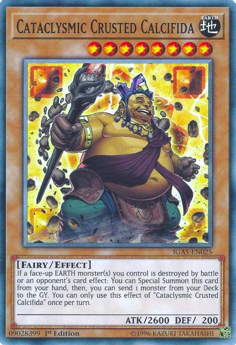 Cataclysmic Crusted Calcifida IGAS-EN025 Unlimited Yu-Gi-Oh card from Ignition Assault