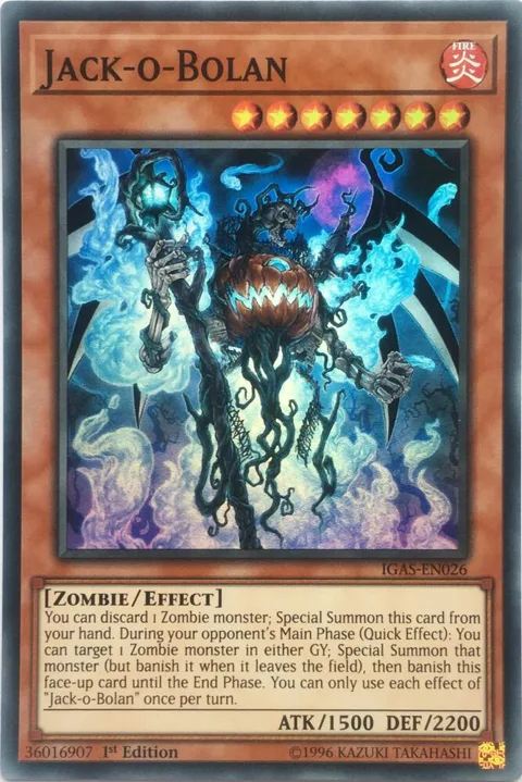 Jack-o-Bolan IGAS-EN026 Unlimited Yu-Gi-Oh card from Ignition Assault
