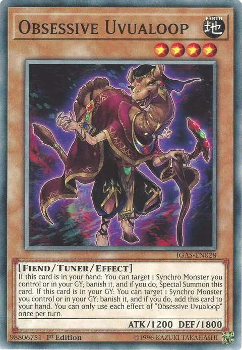 Obsessive Uvualoop IGAS-EN028 1st Edition Yu-Gi-Oh card from Ignition Assault