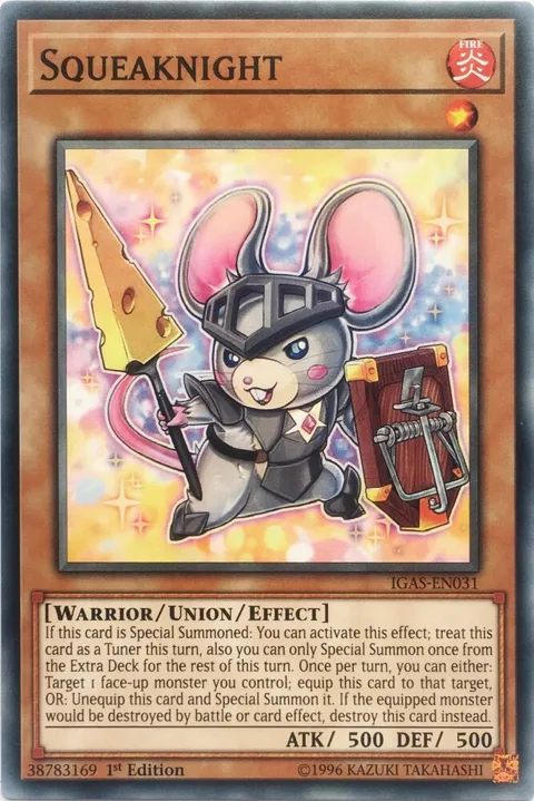 Squeaknight IGAS-EN031 Unlimited Yu-Gi-Oh card from Ignition Assault