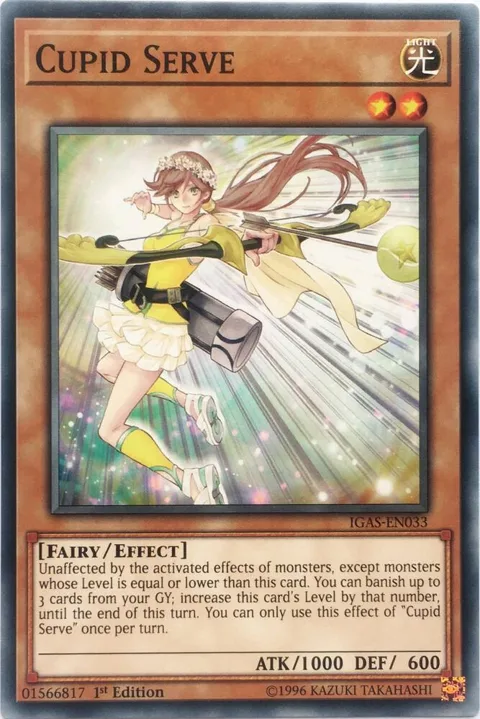 Cupid Serve IGAS-EN033 1st Edition Yu-Gi-Oh card from Ignition Assault