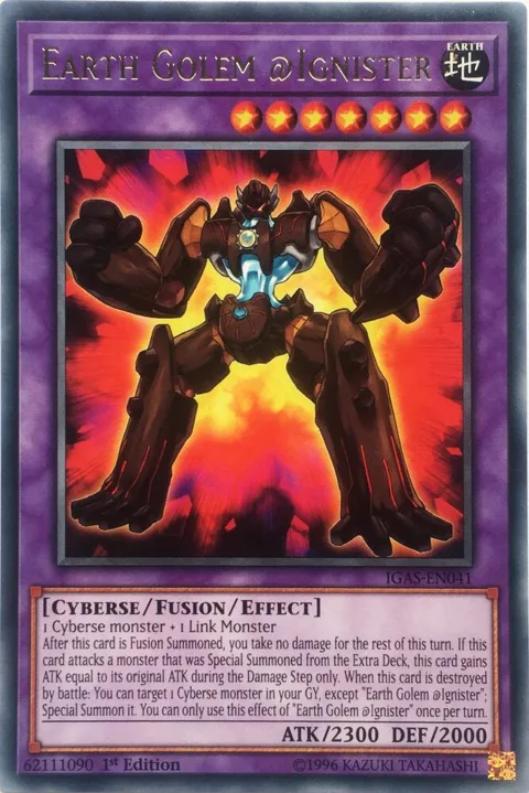 Earth Golem @Ignister IGAS-EN041 Yu-Gi-Oh card from Ignition Assault