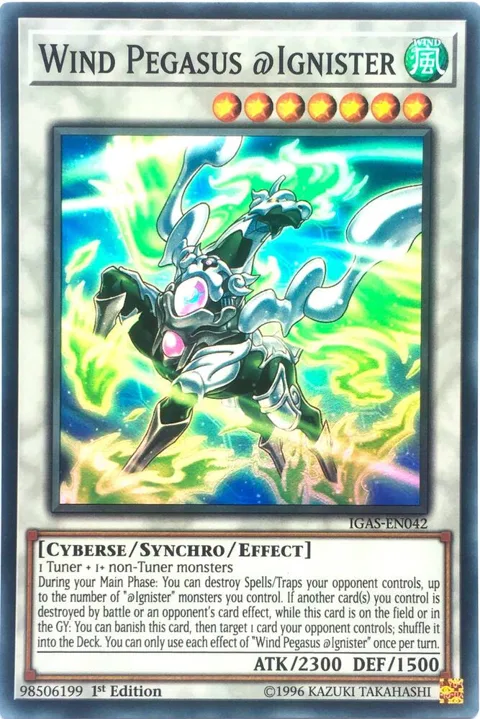 Wind Pegasus @Ignister IGAS-EN042 1st Edition Yu-Gi-Oh card from Ignition Assault
