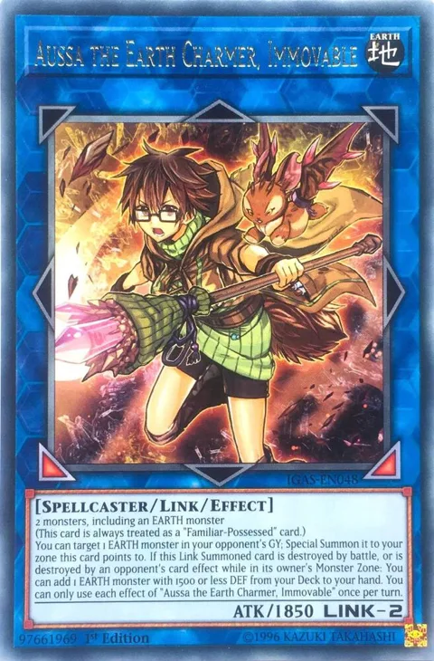 Aussa the Earth Charmer, Immovable IGAS-EN048 Unlimited Yu-Gi-Oh card from Ignition Assault