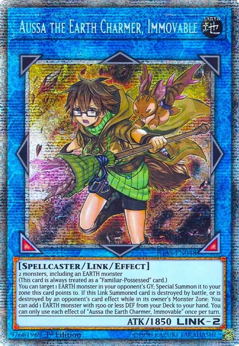 Aussa the Earth Charmer, Immovable Starlight Rare IGAS-EN048 Yu-Gi-Oh card from Ignition Assault