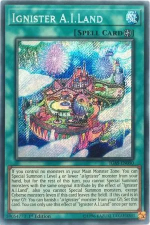 Ignister A.I.Land IGAS-EN050 1st Edition Yu-Gi-Oh card from Ignition Assault