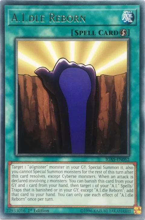 A.I.dle Reborn IGAS-EN052 Unlimited Yu-Gi-Oh card from Ignition Assault