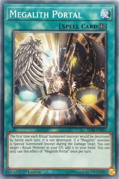 Megalith Portal IGAS-EN057 1st Edition Yu-Gi-Oh card from Ignition Assault