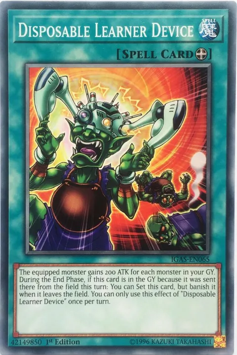 Disposable Learner Device IGAS-EN065 Unlimited Yu-Gi-Oh card from Ignition Assault