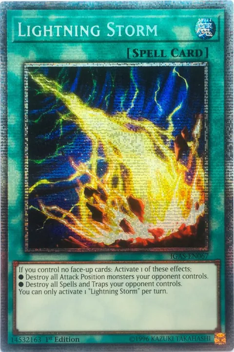 Lightning Storm Starlight Rare IGAS-EN067 Yu-Gi-Oh card from Ignition Assault