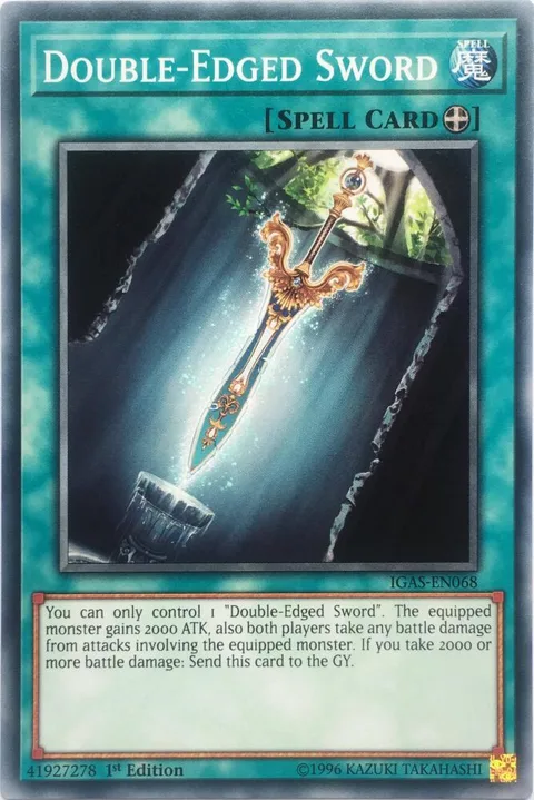 Double-Edged Sword IGAS-EN068 Unlimited Yu-Gi-Oh card from Ignition Assault