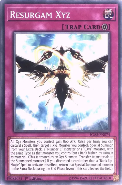 Resurgam Xyz IGAS-EN074 Yu-Gi-Oh card from Ignition Assault
