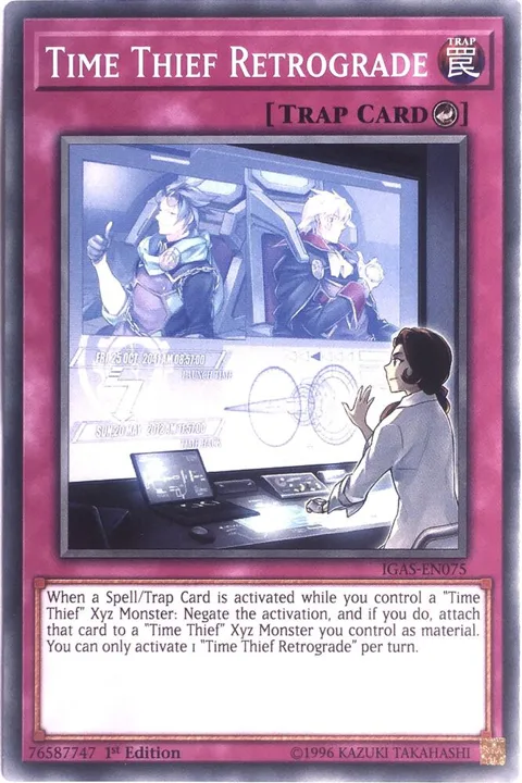 Time Thief Retrograde IGAS-EN075 Yu-Gi-Oh card from Ignition Assault