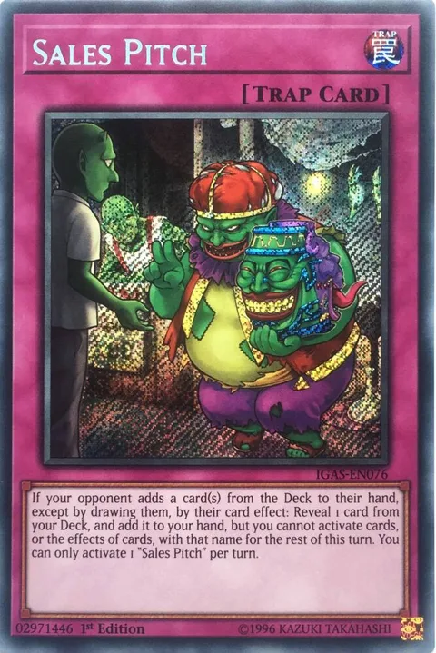 Sales Pitch IGAS-EN076 1st Edition Yu-Gi-Oh card from Ignition Assault