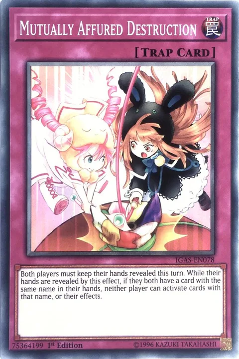 Mutually Affured Destruction IGAS-EN078 1st Edition Yu-Gi-Oh card from Ignition Assault