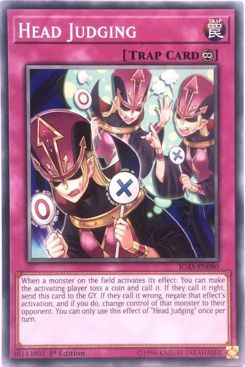 Head Judging IGAS-EN080 1st Edition Yu-Gi-Oh card from Ignition Assault