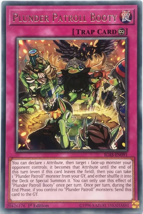 Plunder Patroll Booty IGAS-EN091 Unlimited Yu-Gi-Oh card from Ignition Assault