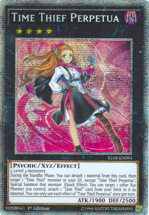Time Thief Perpetua Starlight Rare IGAS-EN094 Yu-Gi-Oh card from Ignition Assault