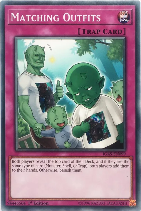 Matching Outfits IGAS-EN099 Unlimited Yu-Gi-Oh card from Ignition Assault