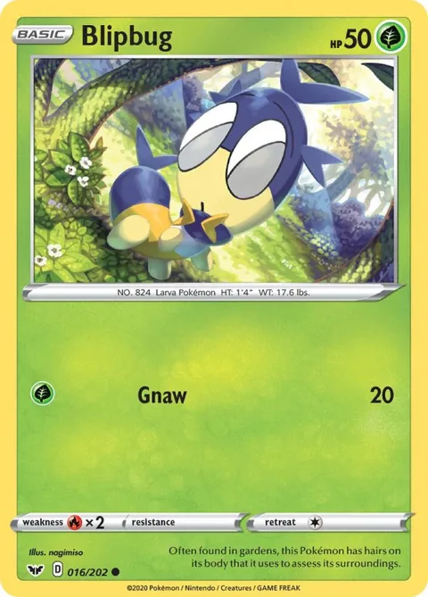 Blipbug 016 #016/202 Pokémon card from Sword & Shield Base Set