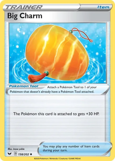 Big Charm #158/202 Reverse Holofoil Pokémon card from Sword & Shield Base Set