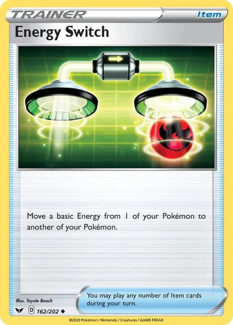Energy Switch #162/202 Pokémon card from Sword & Shield Base Set