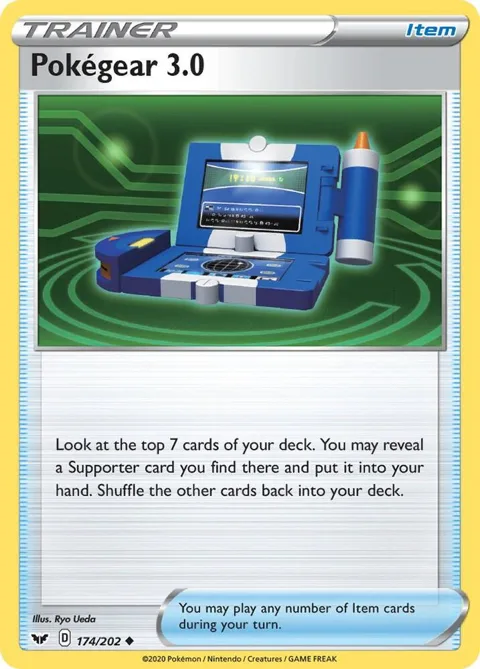 Pokegear 3.0 #174/202 Reverse Holofoil Pokémon card from Sword & Shield Base Set