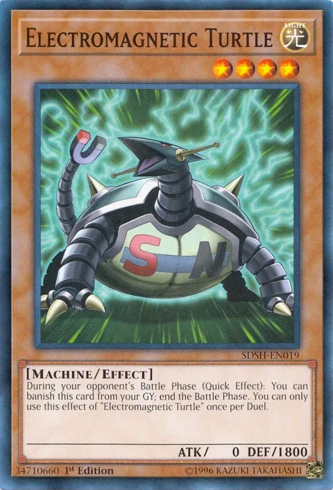 Electromagnetic Turtle SDSH-EN019 Yu-Gi-Oh card from Structure Deck: Shaddoll Showdown