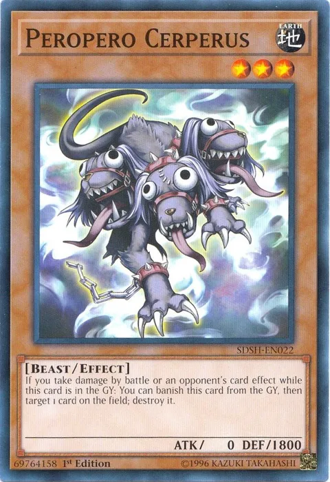 Peropero Cerperus SDSH-EN022 Yu-Gi-Oh card from Structure Deck: Shaddoll Showdown
