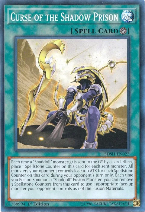 Curse of the Shadow Prison SDSH-EN023 Yu-Gi-Oh card from Structure Deck: Shaddoll Showdown