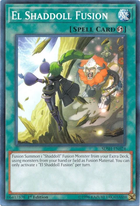 El Shaddoll Fusion SDSH-EN024 Yu-Gi-Oh card from Structure Deck: Shaddoll Showdown
