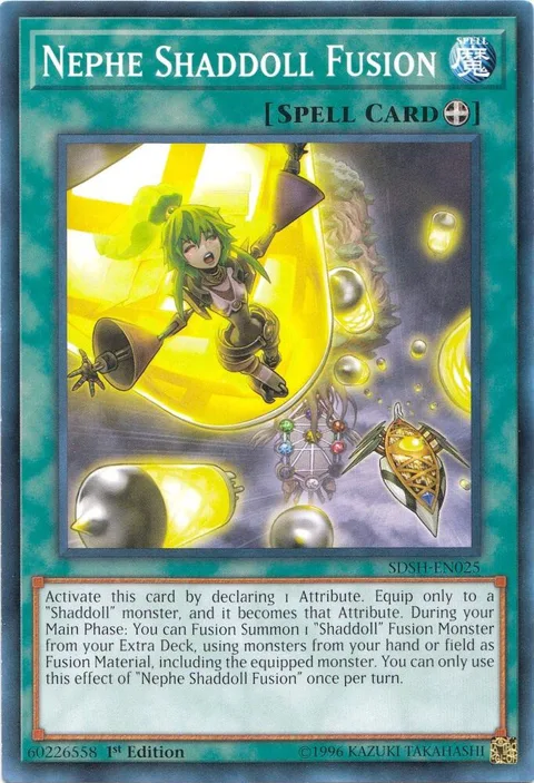 Nephe Shaddoll Fusion SDSH-EN025 Yu-Gi-Oh card from Structure Deck: Shaddoll Showdown