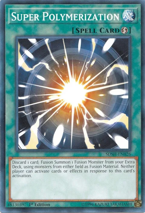 Super Polymerization SDSH-EN026 1st Edition Yu-Gi-Oh card from Structure Deck: Shaddoll Showdown