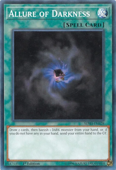 Allure of Darkness SDSH-EN028 Yu-Gi-Oh card from Structure Deck: Shaddoll Showdown