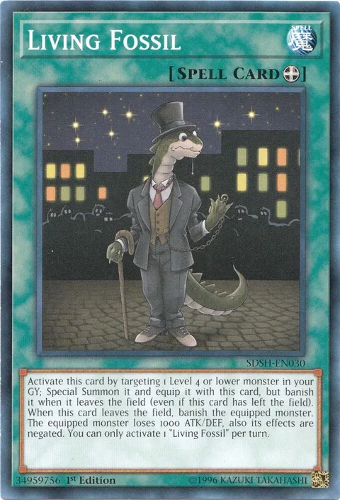 Living Fossil SDSH-EN030 Yu-Gi-Oh card from Structure Deck: Shaddoll Showdown